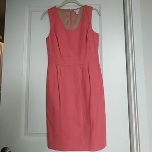 J. Crew coral suiting dress